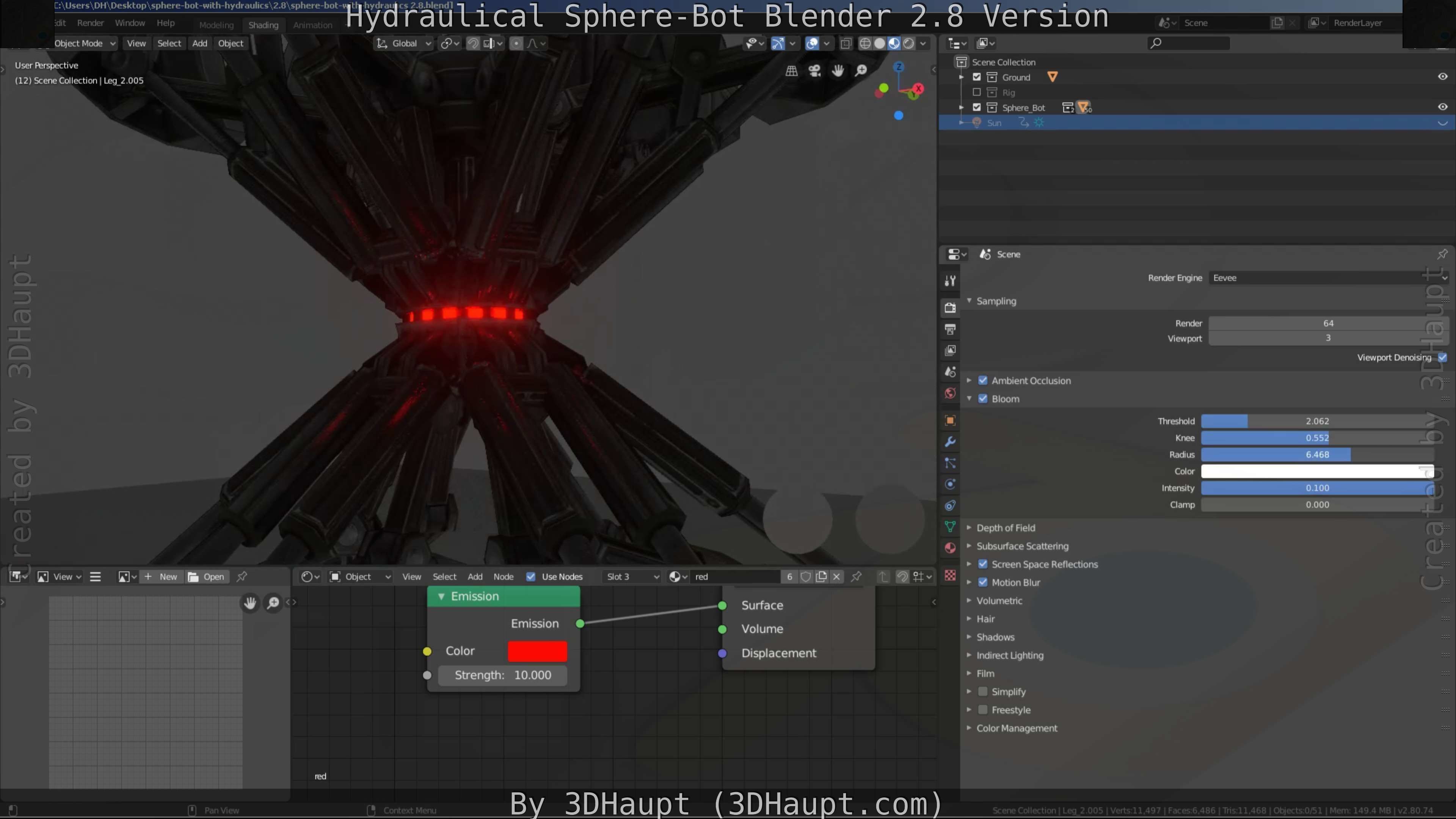 Sphere-Bot with hydraulics Free-Download Free low-poly 3D model_82