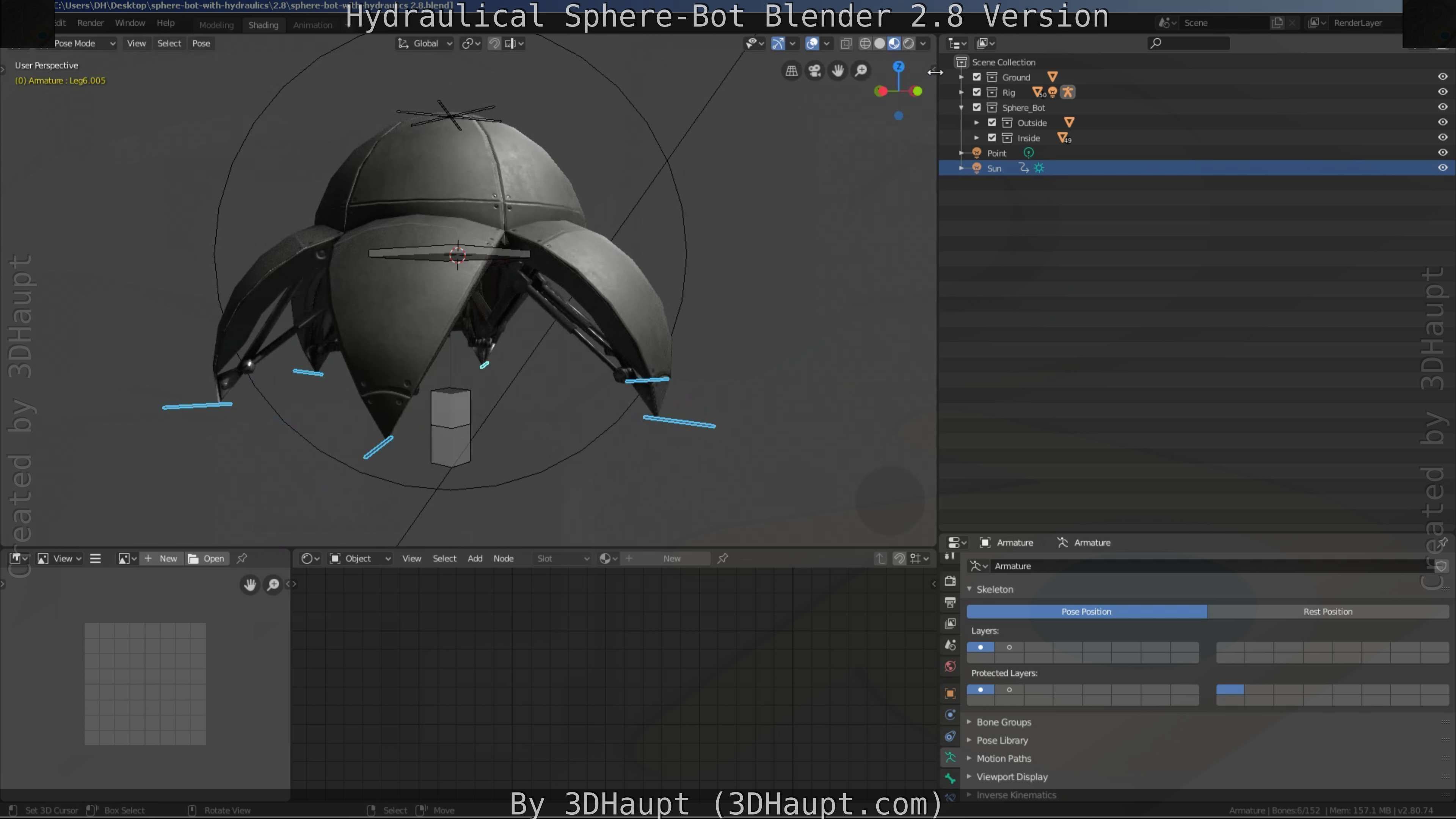 Sphere-Bot with hydraulics Free-Download Free low-poly 3D model_29