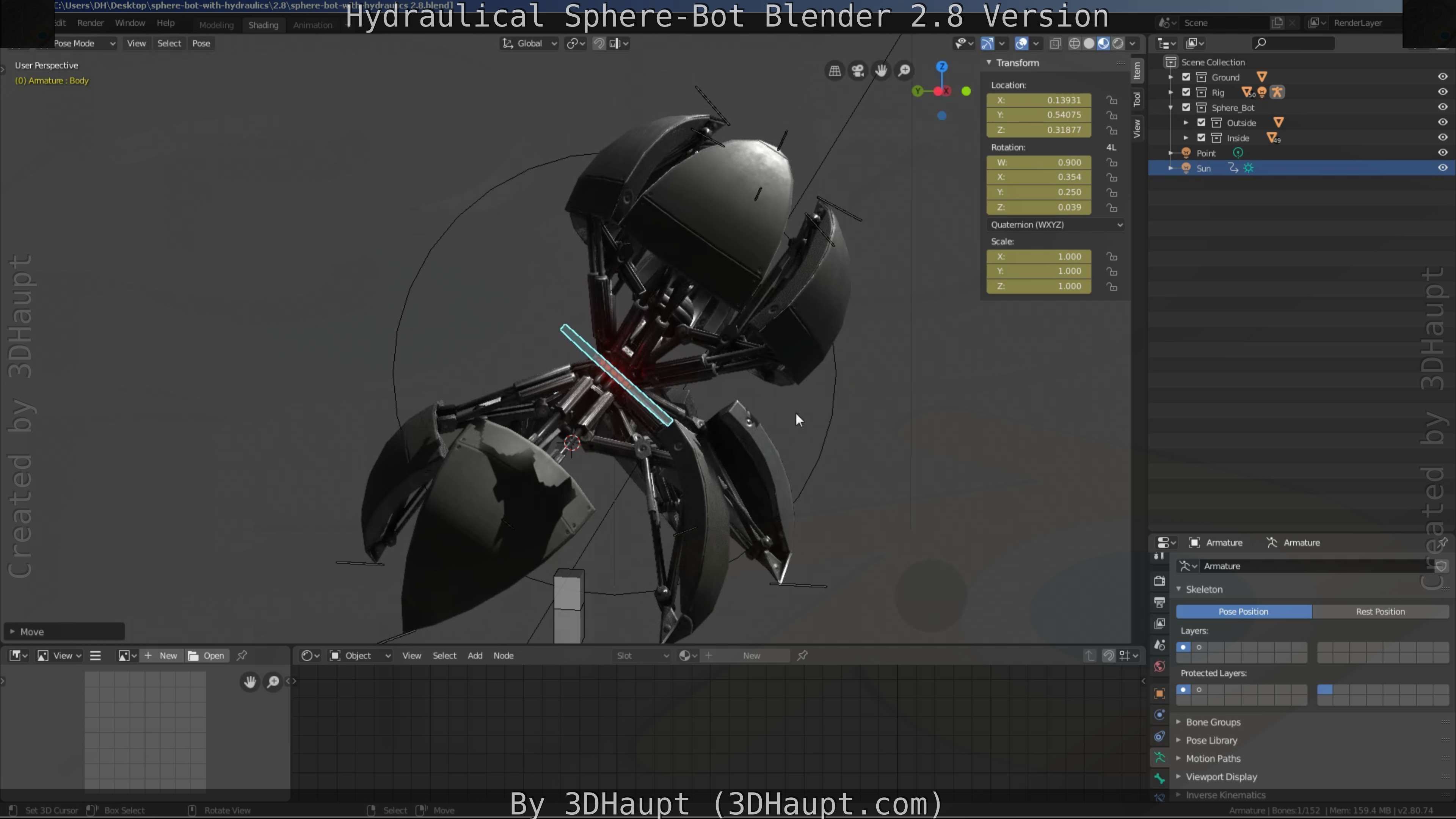 Sphere-Bot with hydraulics Free-Download Free low-poly 3D model_32