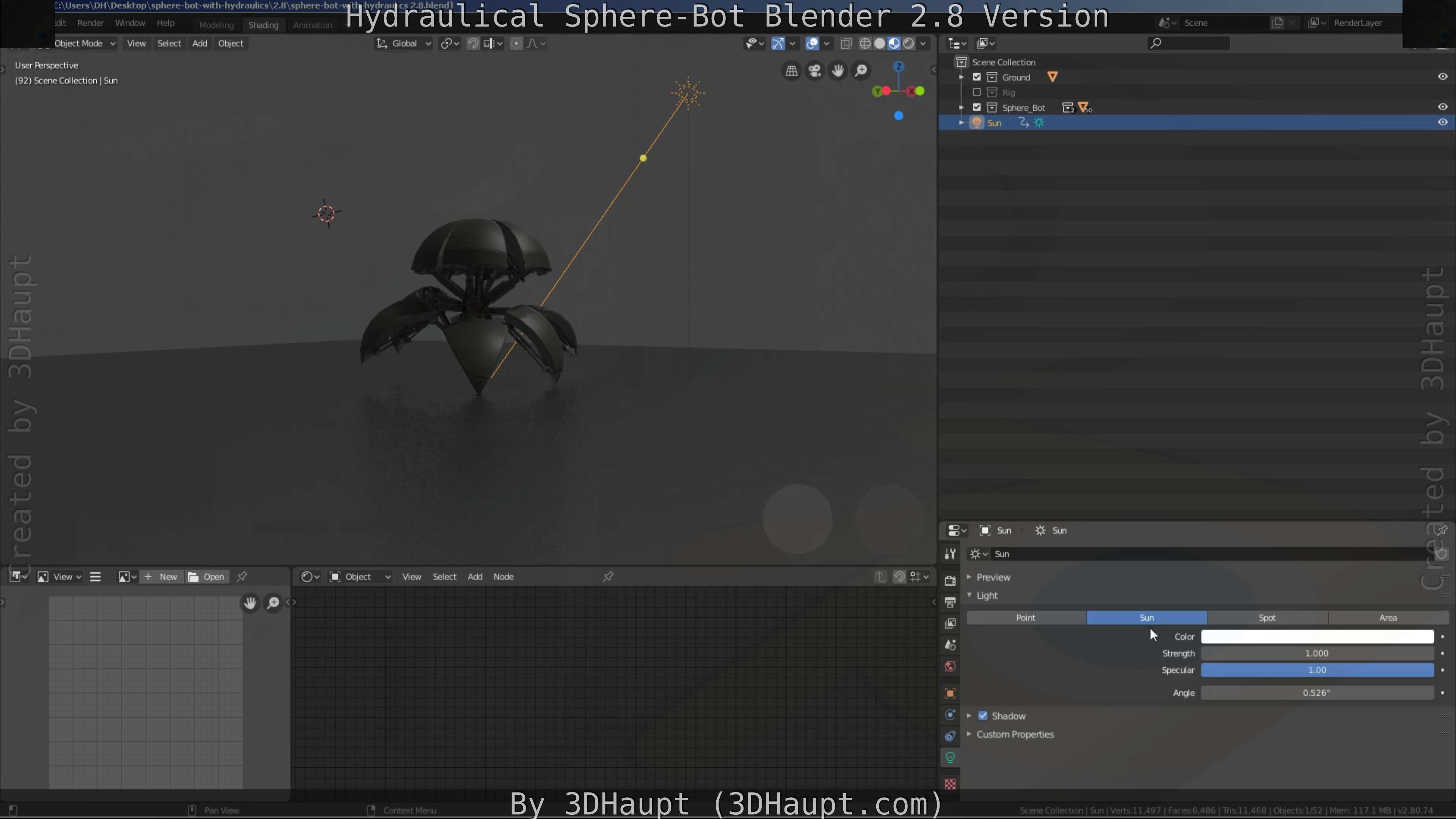 Sphere-Bot with hydraulics Free-Download Free low-poly 3D model_49