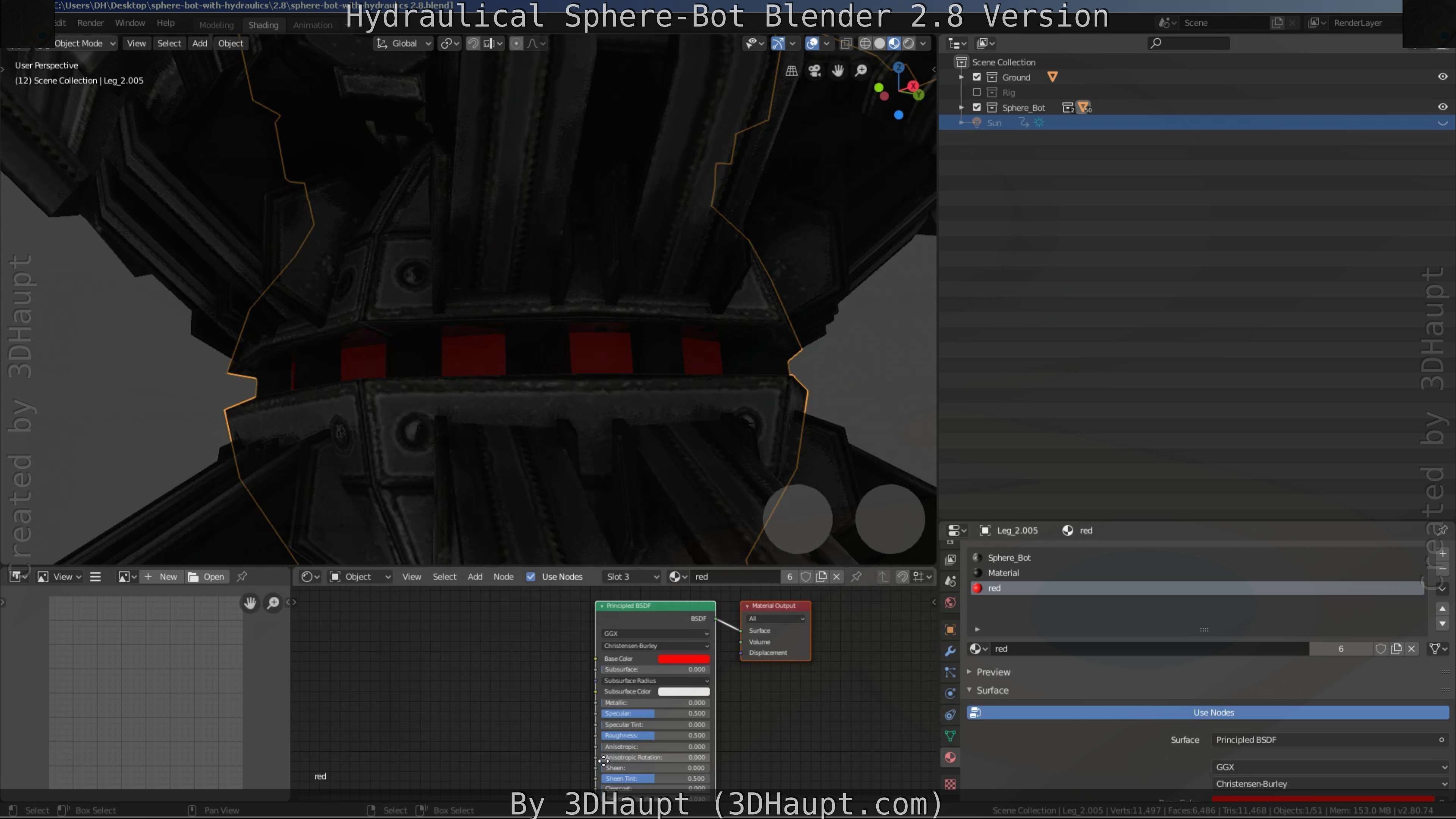 Sphere-Bot with hydraulics Free-Download Free low-poly 3D model_63