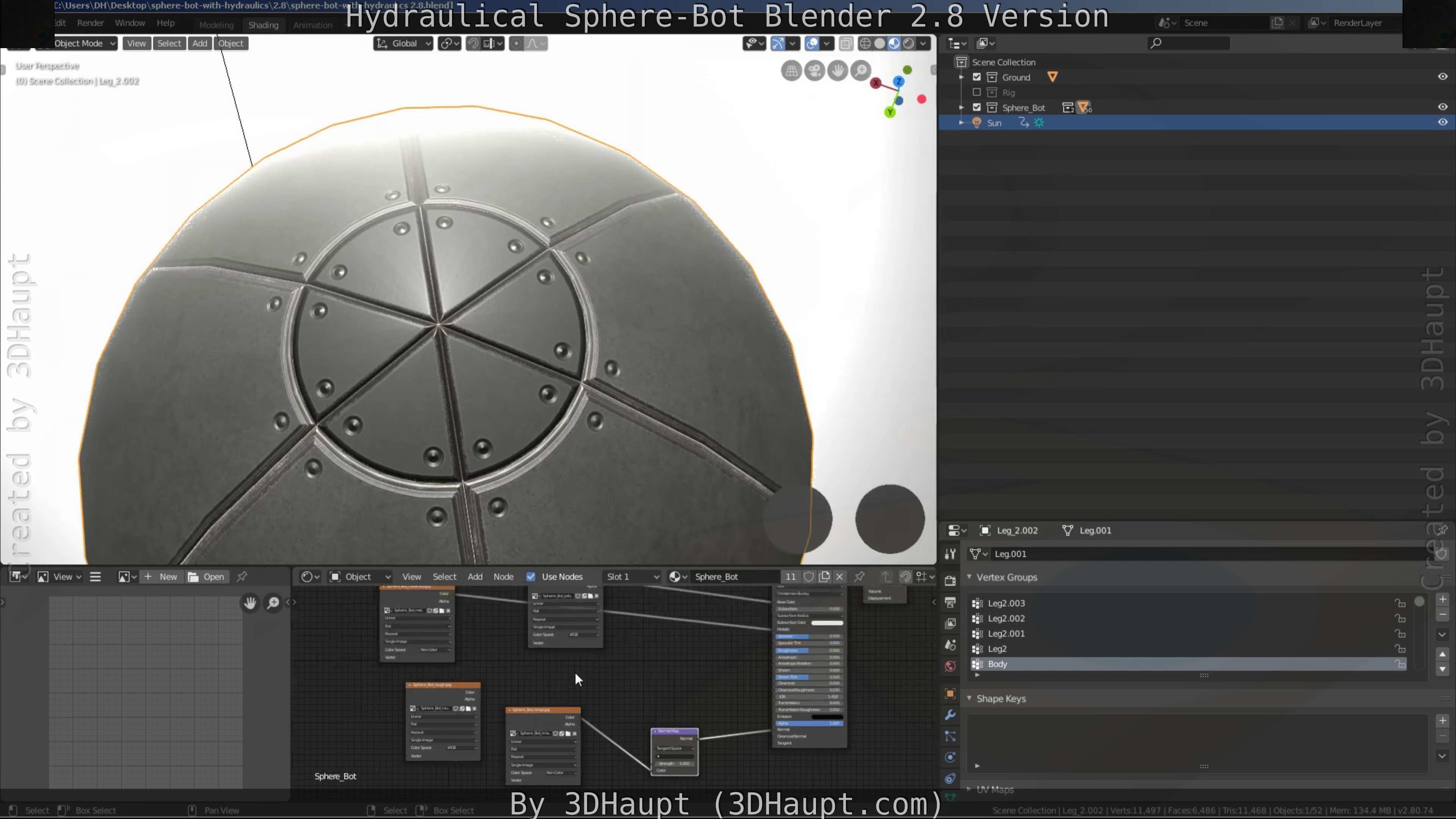 Sphere-Bot with hydraulics Free-Download Free low-poly 3D model_20