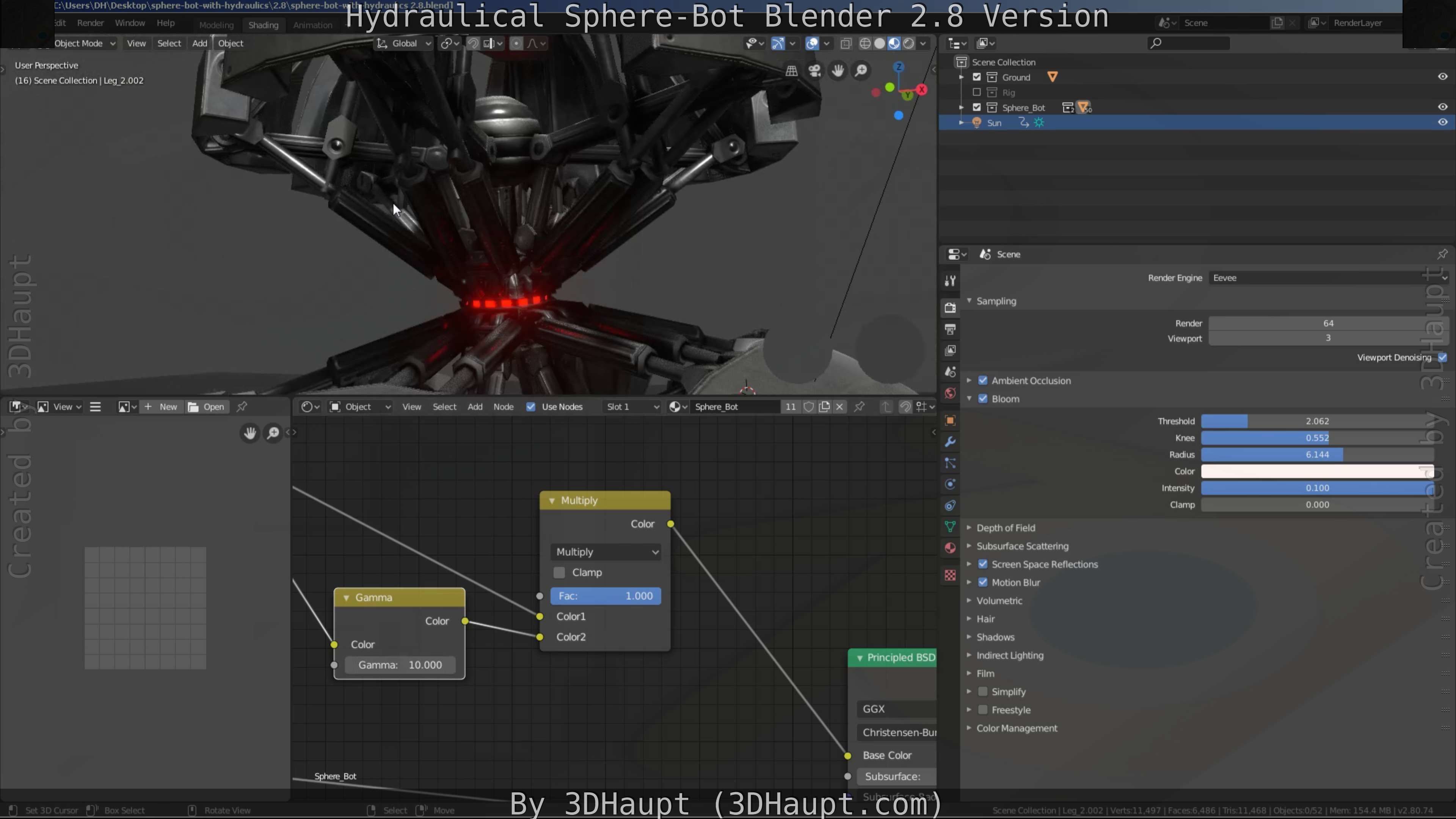 Sphere-Bot with hydraulics Free-Download Free low-poly 3D model_95