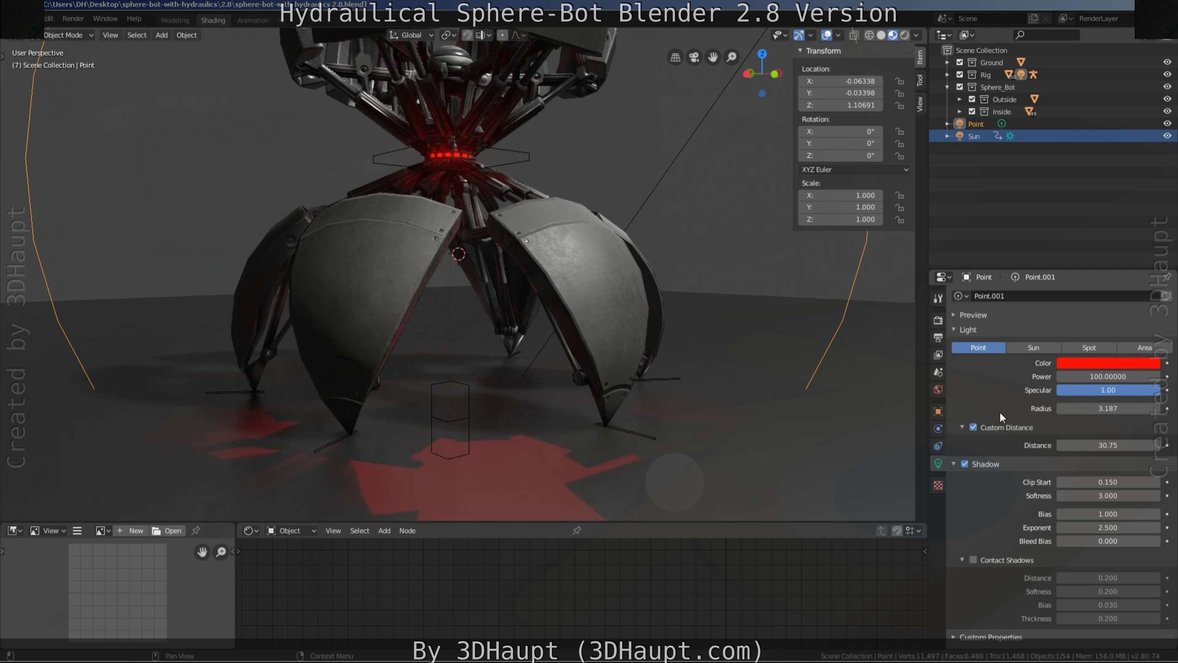 Sphere-Bot with hydraulics Free-Download Free low-poly 3D model_87