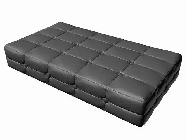 Mattress leather ottoman