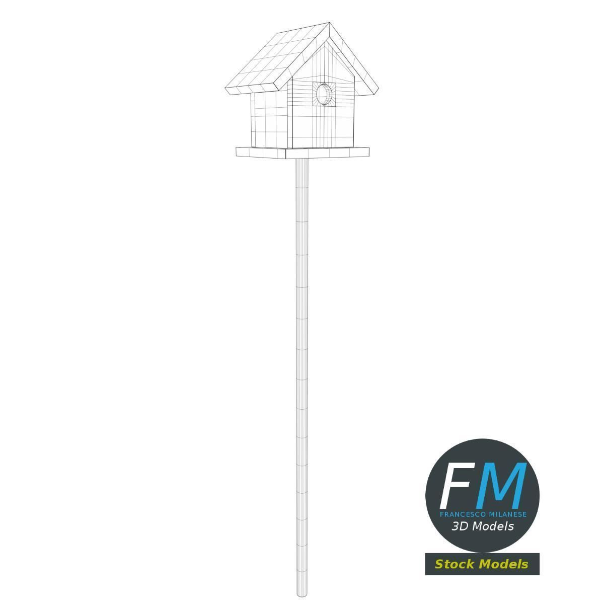 Bird house 2 3D model_7