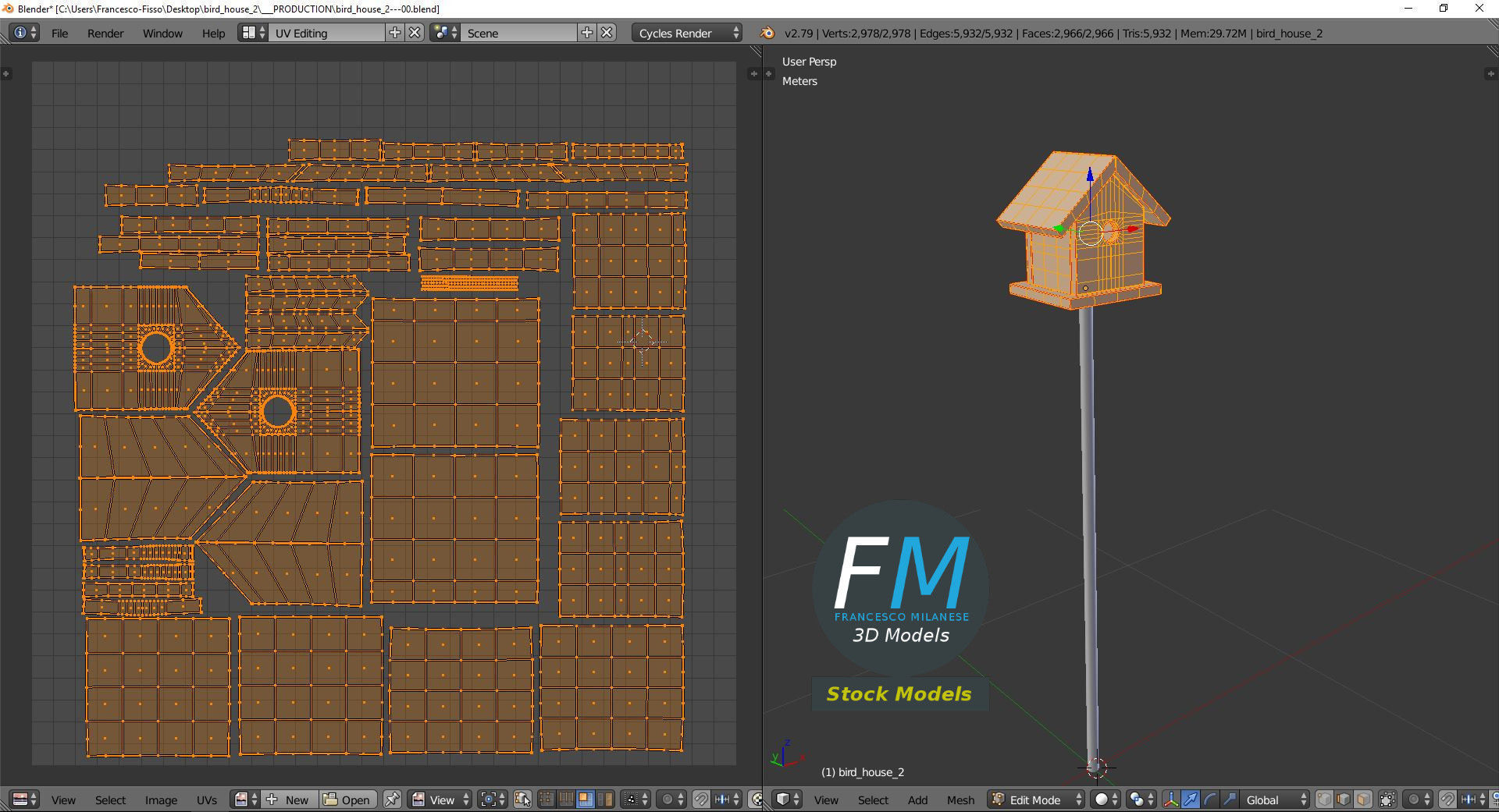Bird house 2 3D model_10