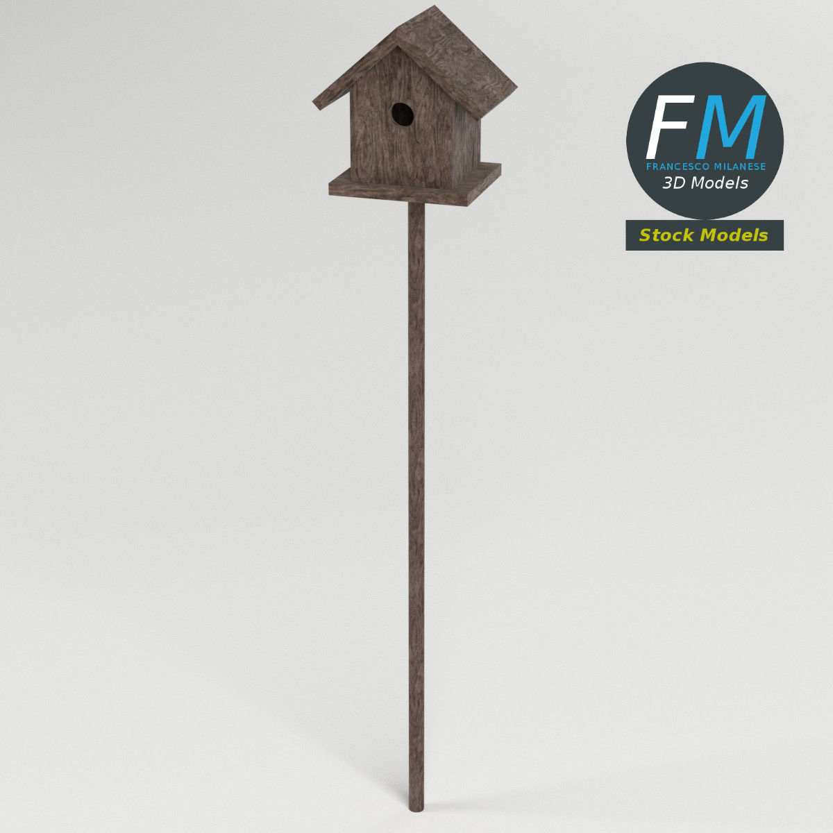 Bird house 2 3D model_2