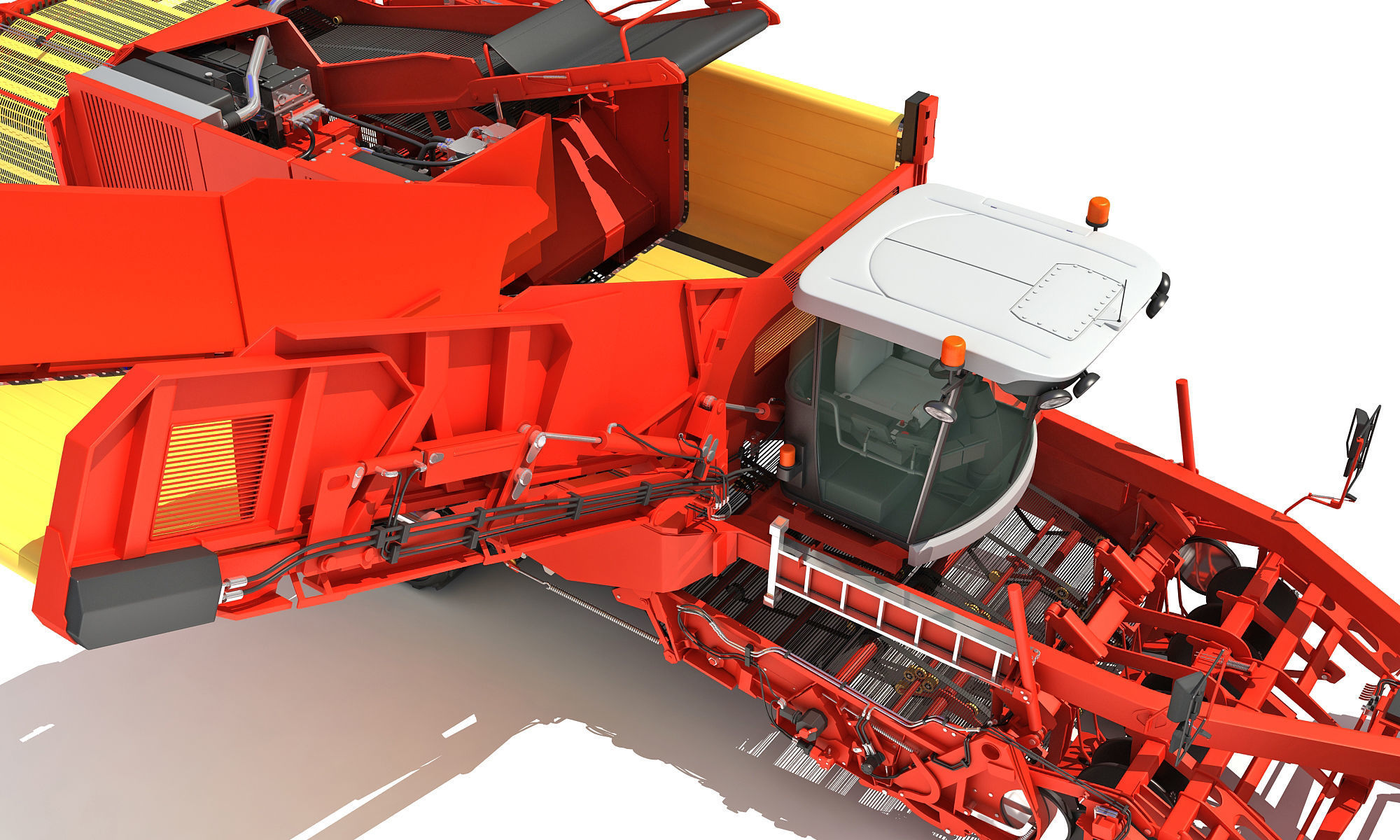 Potato Combine Harvester 3D model_17