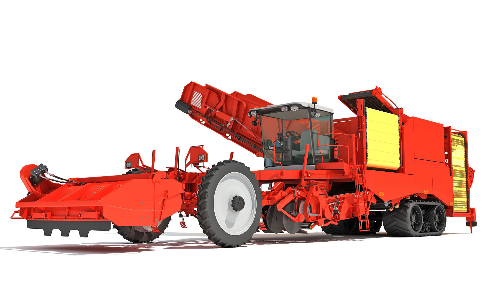 Potato Combine Harvester 3D model_13