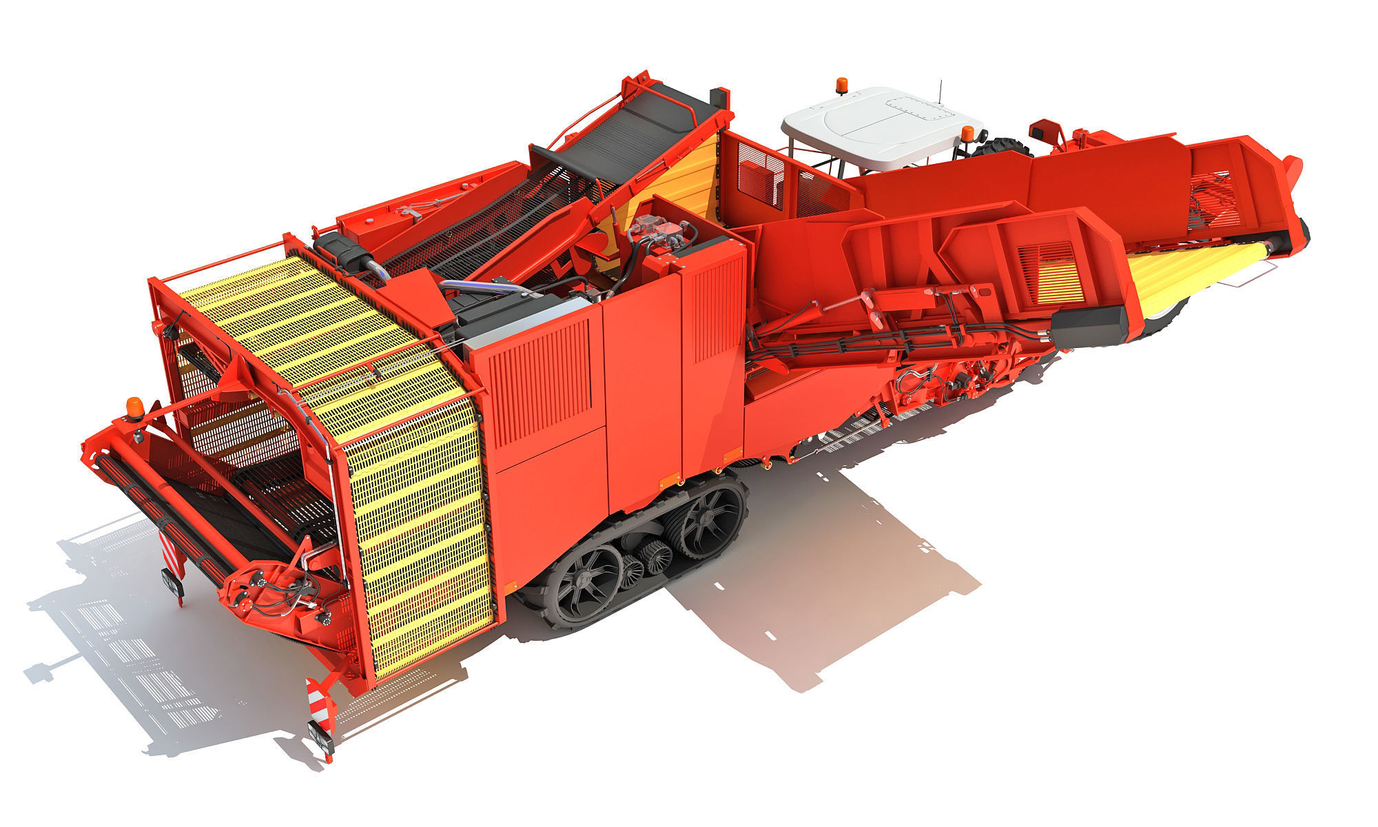 Potato Combine Harvester 3D model_4