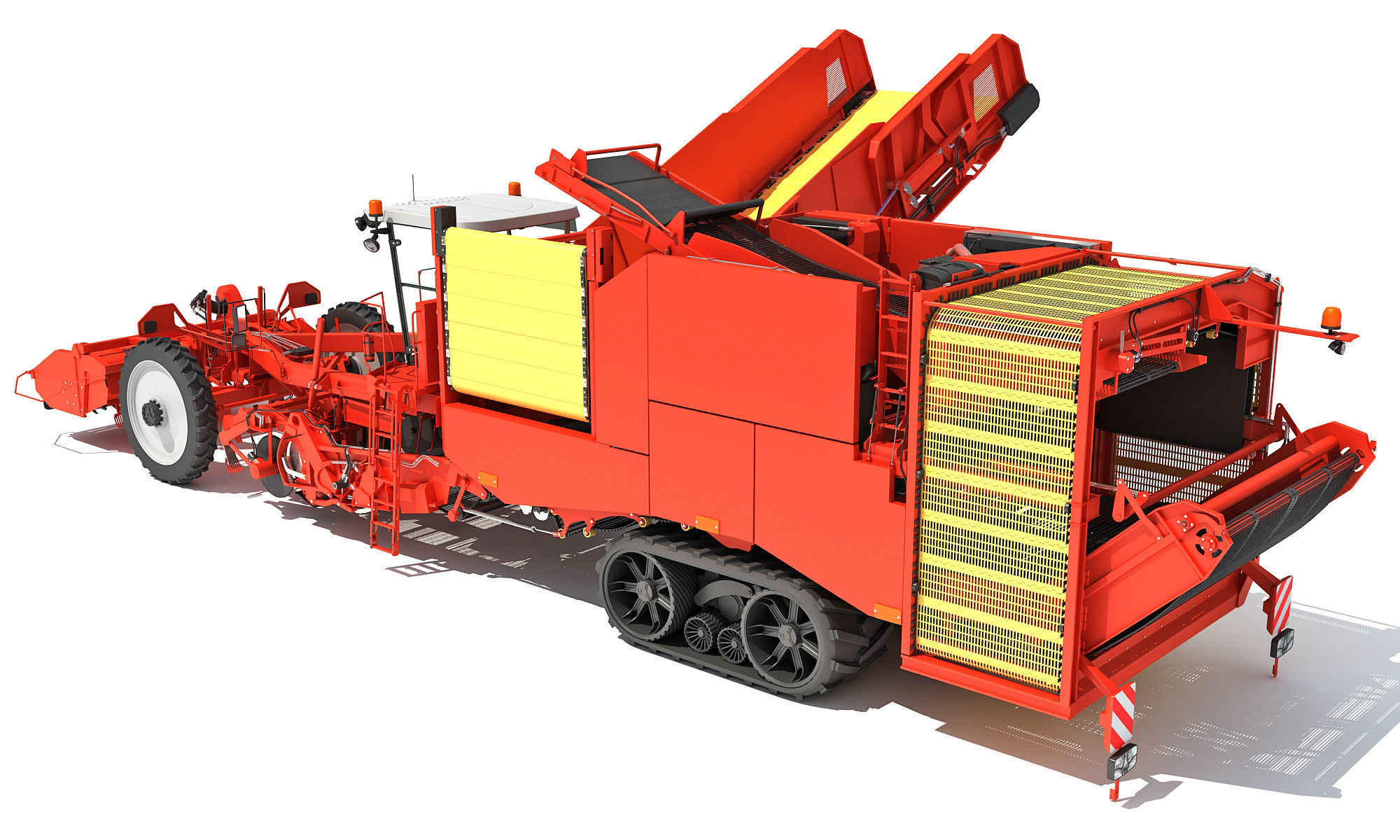 Potato Combine Harvester 3D model_2