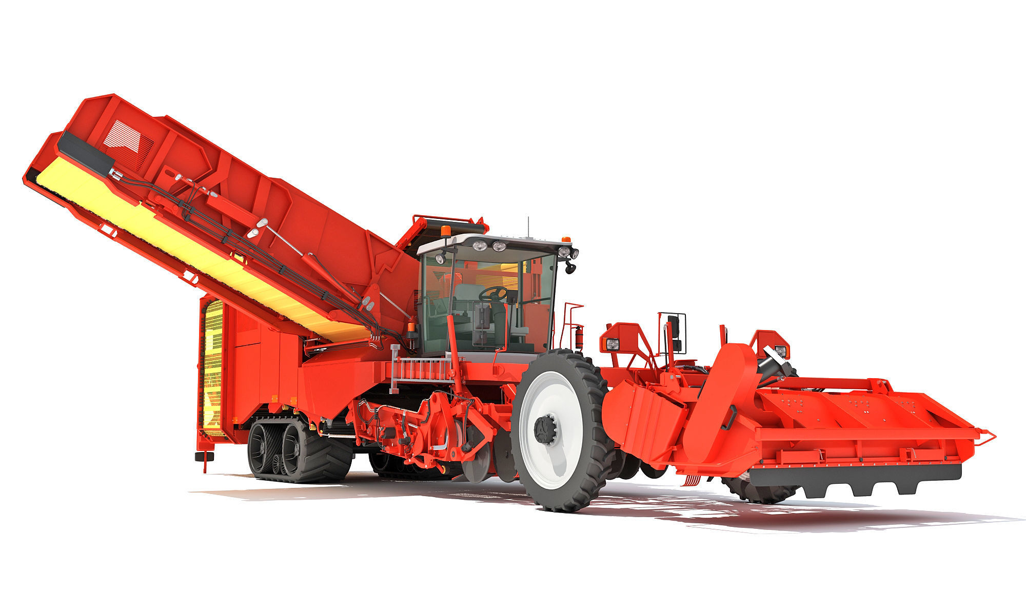 Potato Combine Harvester 3D model_10