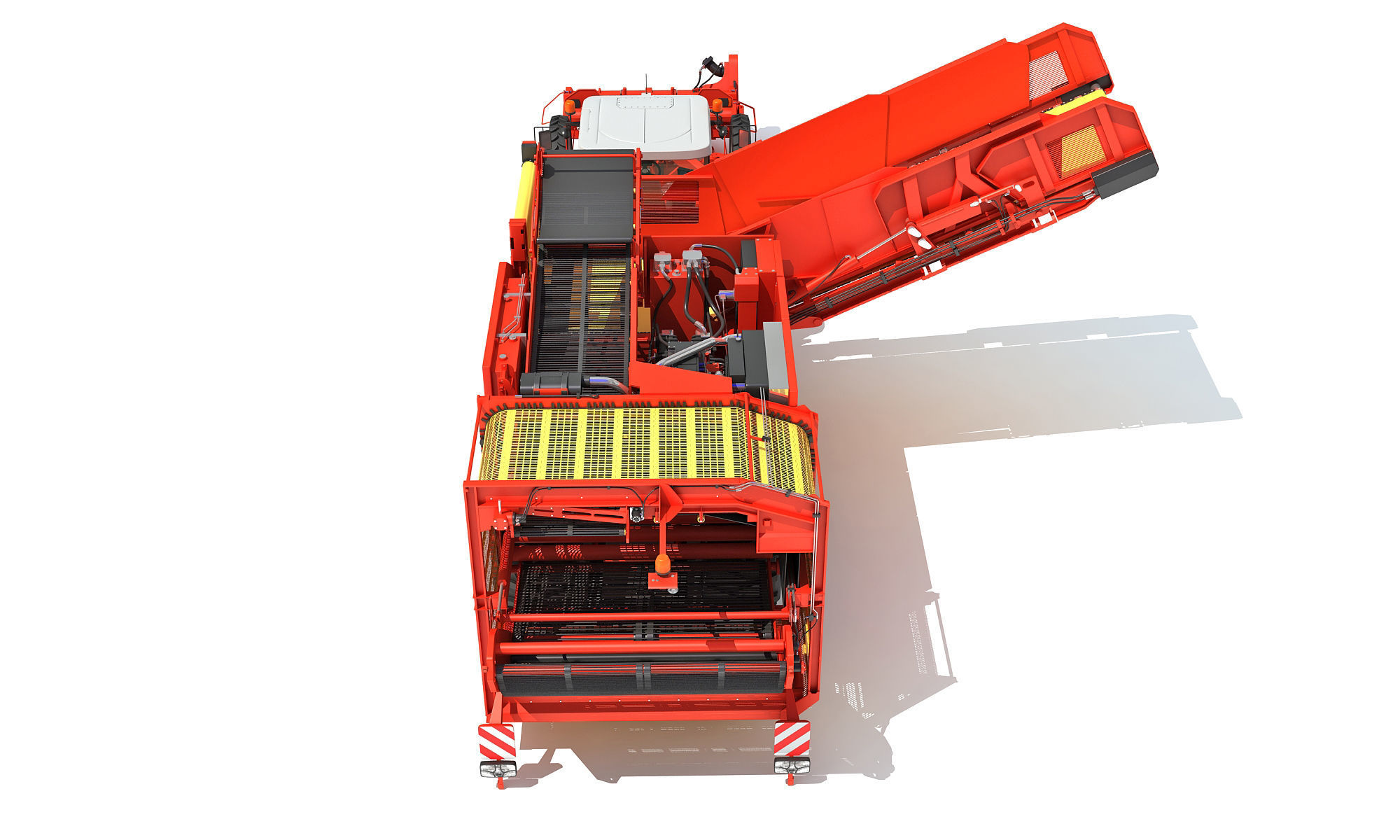 Potato Combine Harvester 3D model_3