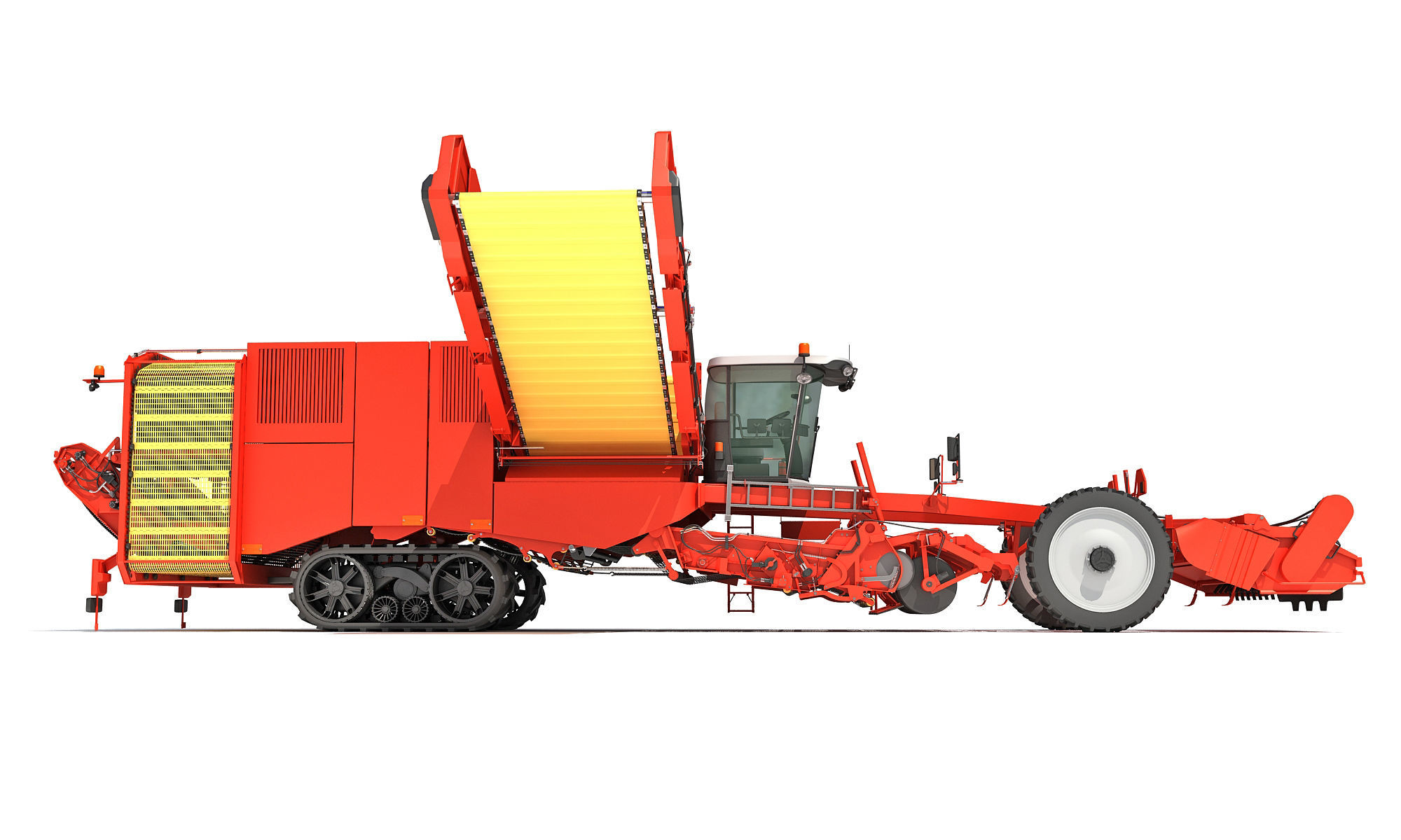 Potato Combine Harvester 3D model_7