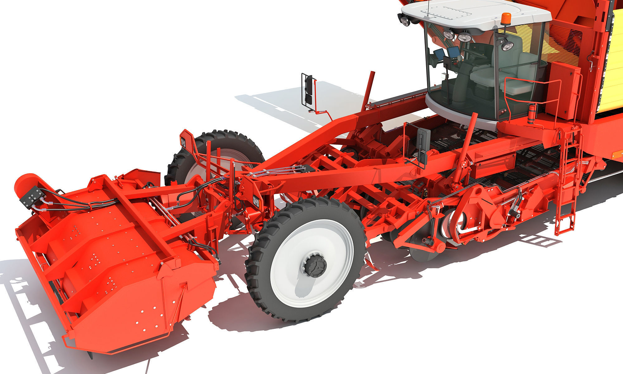 Potato Combine Harvester 3D model_14