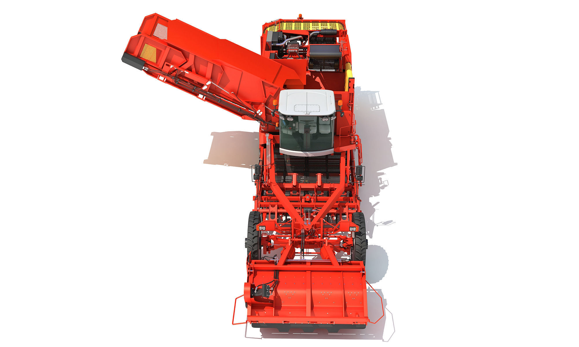 Potato Combine Harvester 3D model_11