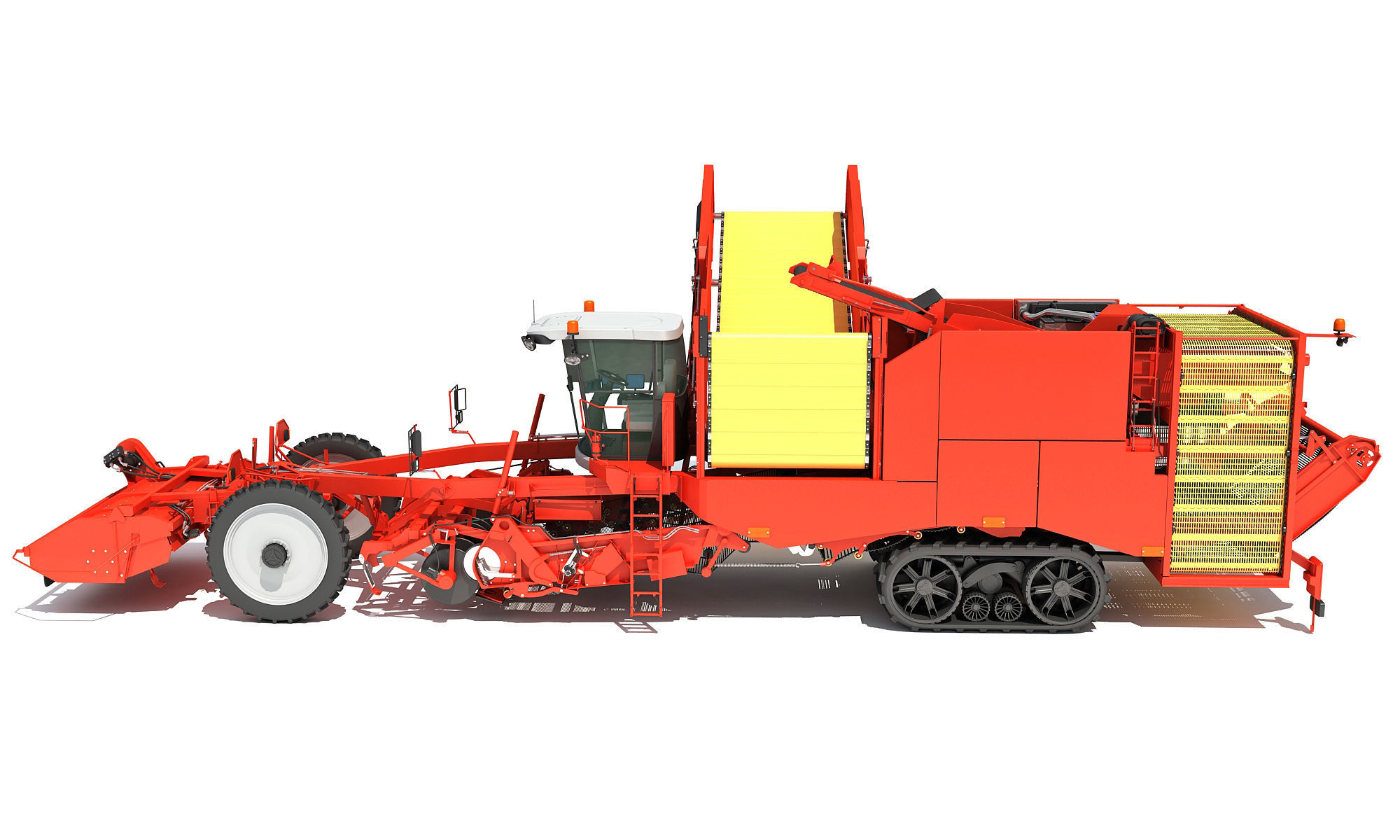 Potato Combine Harvester 3D model_1