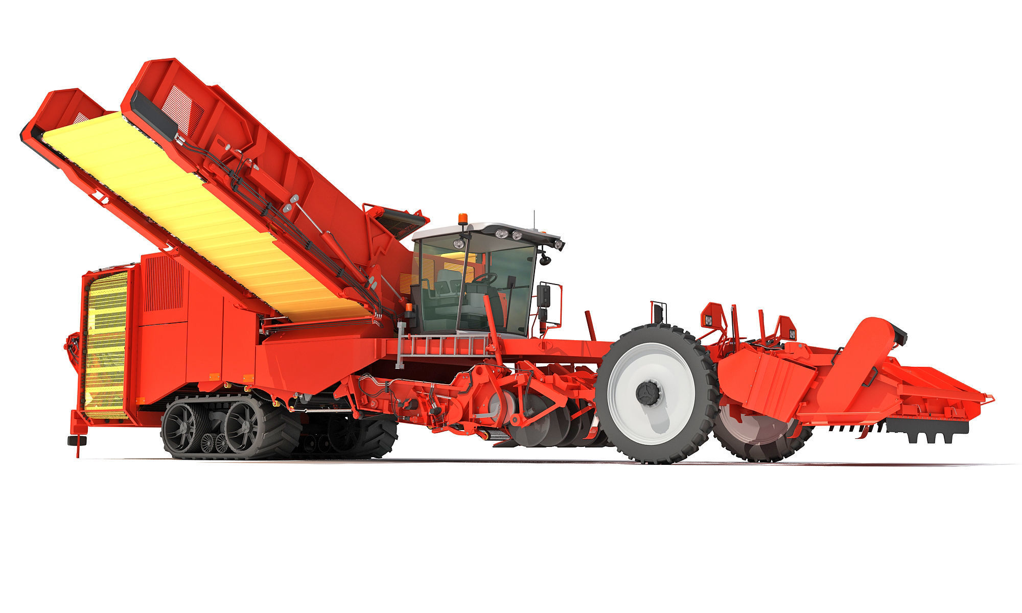 Potato Combine Harvester 3D model_8
