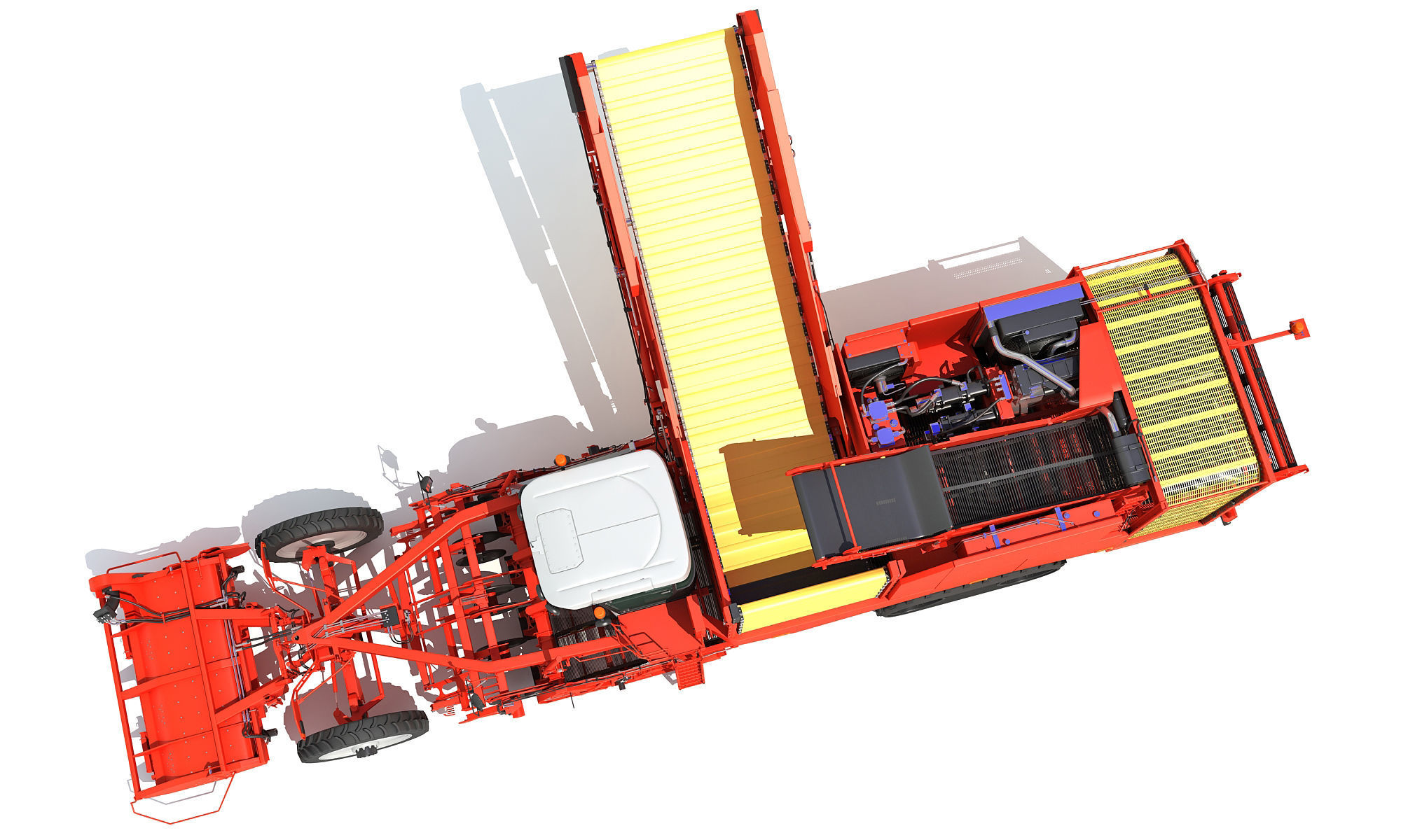 Potato Combine Harvester 3D model_12