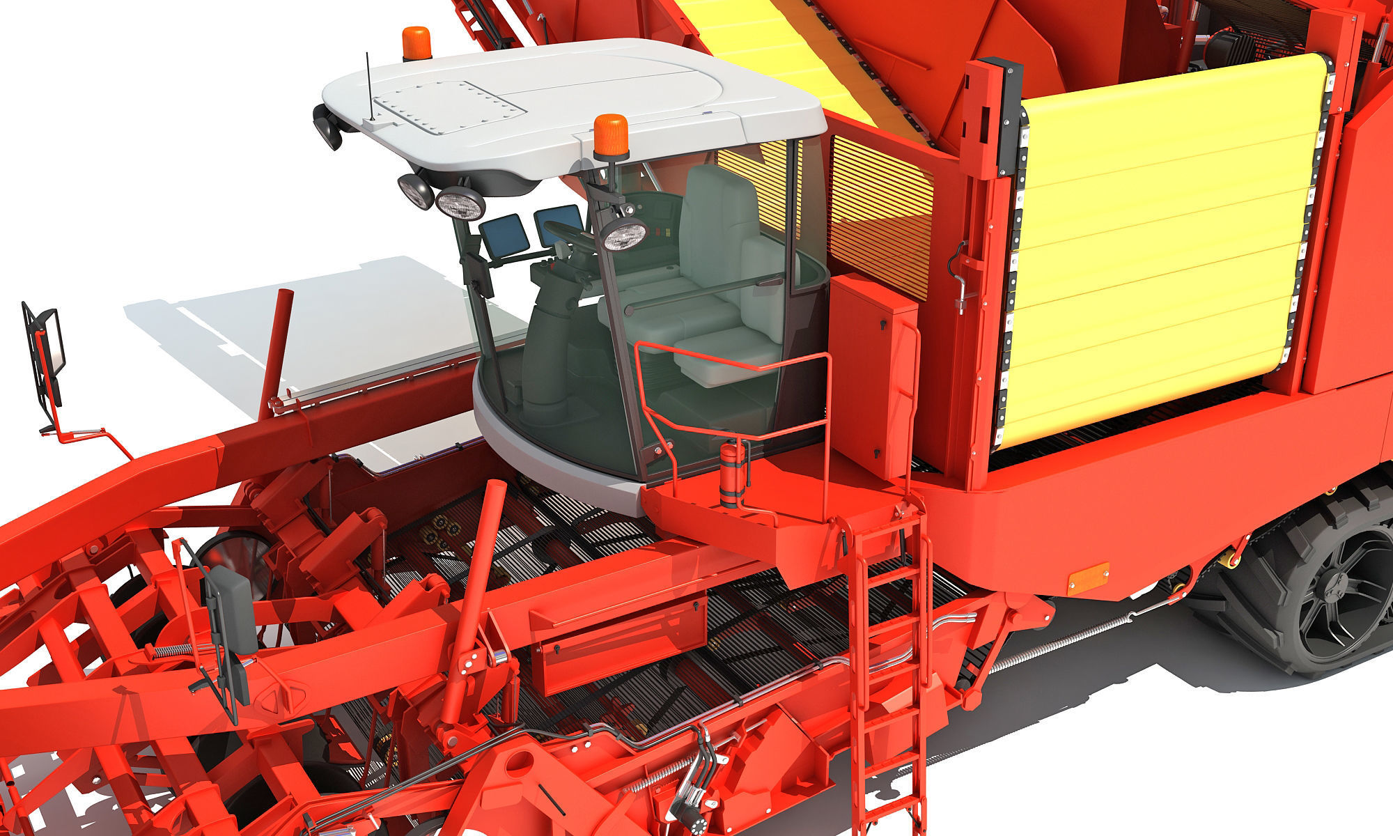 Potato Combine Harvester 3D model_15