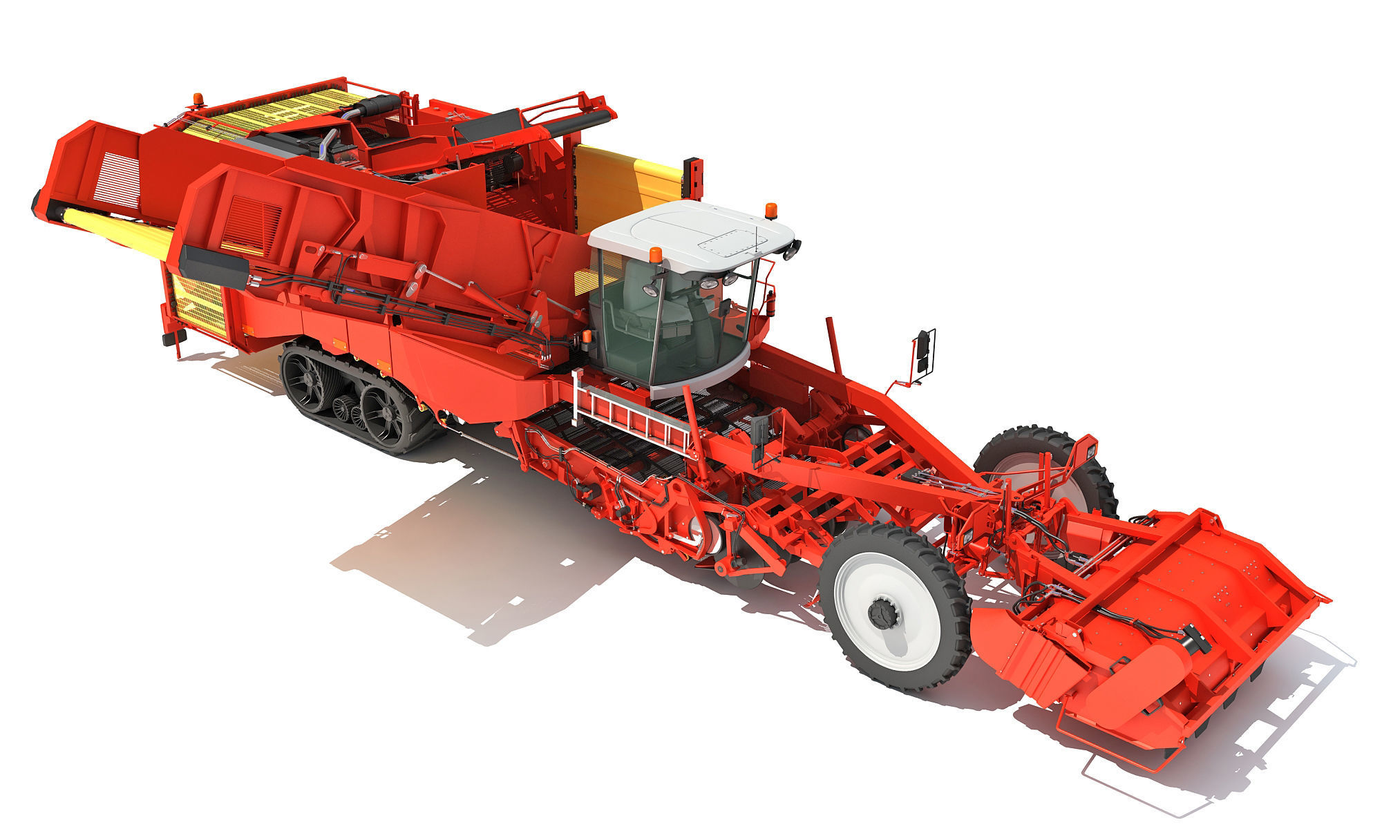 Potato Combine Harvester 3D model_9