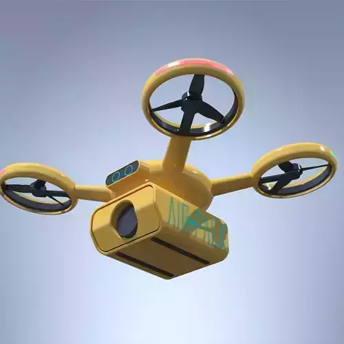 Delivery Drone Quadrocopter 3D model