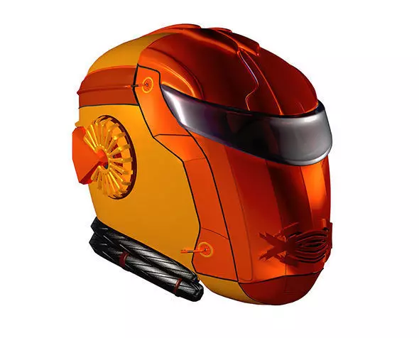 Futuristic Helmet 3D model 3D model_0
