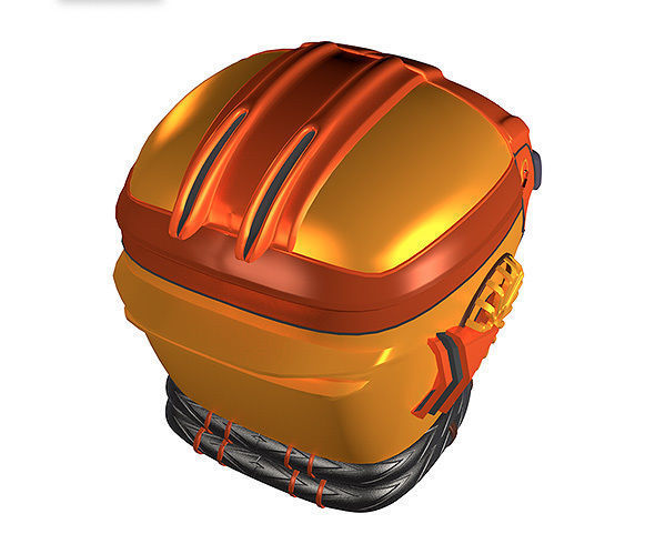 Futuristic Helmet 3D model 3D model_2