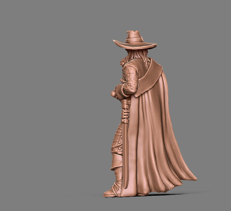 Musketeer - Athos - 35mm scale 3D print model_11