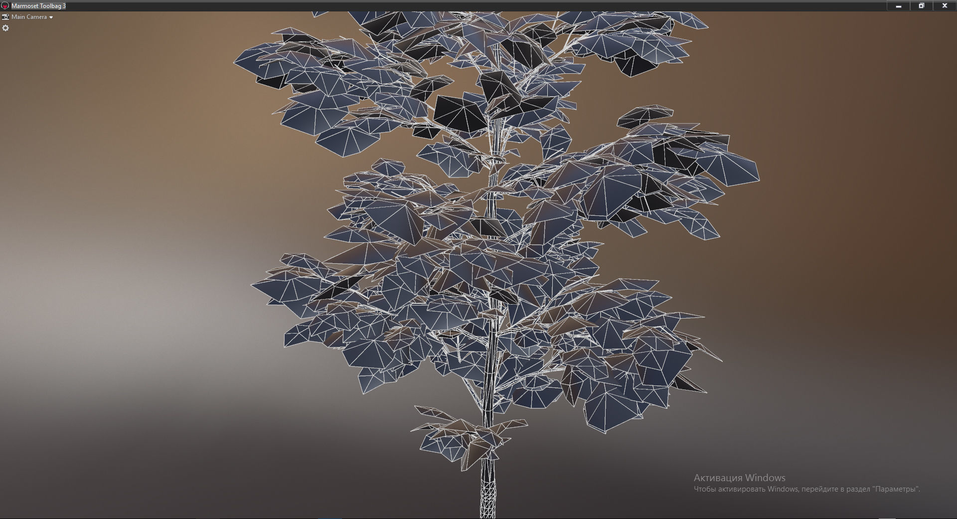  Forest Game Trees Low-poly 3D model_11