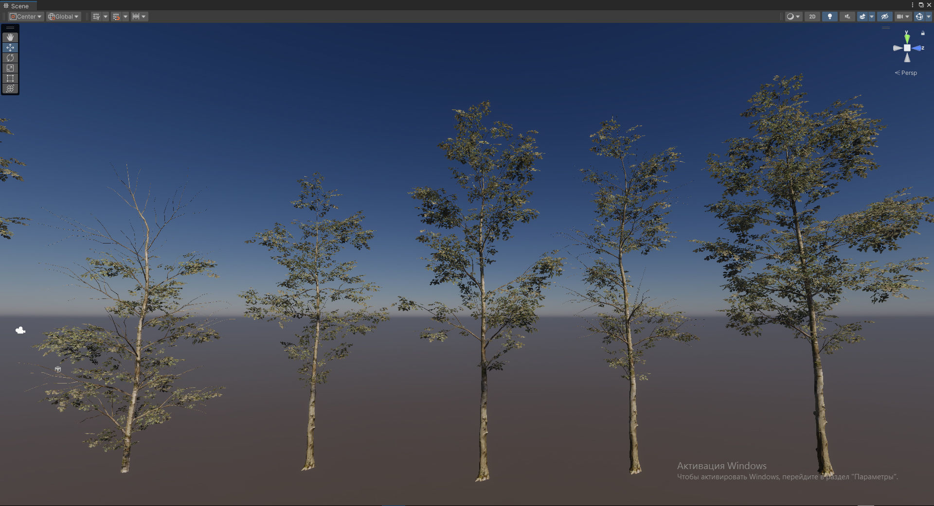 Forest Game Trees Low-poly 3D model_8