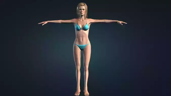 Mulher Loira Modelo 3