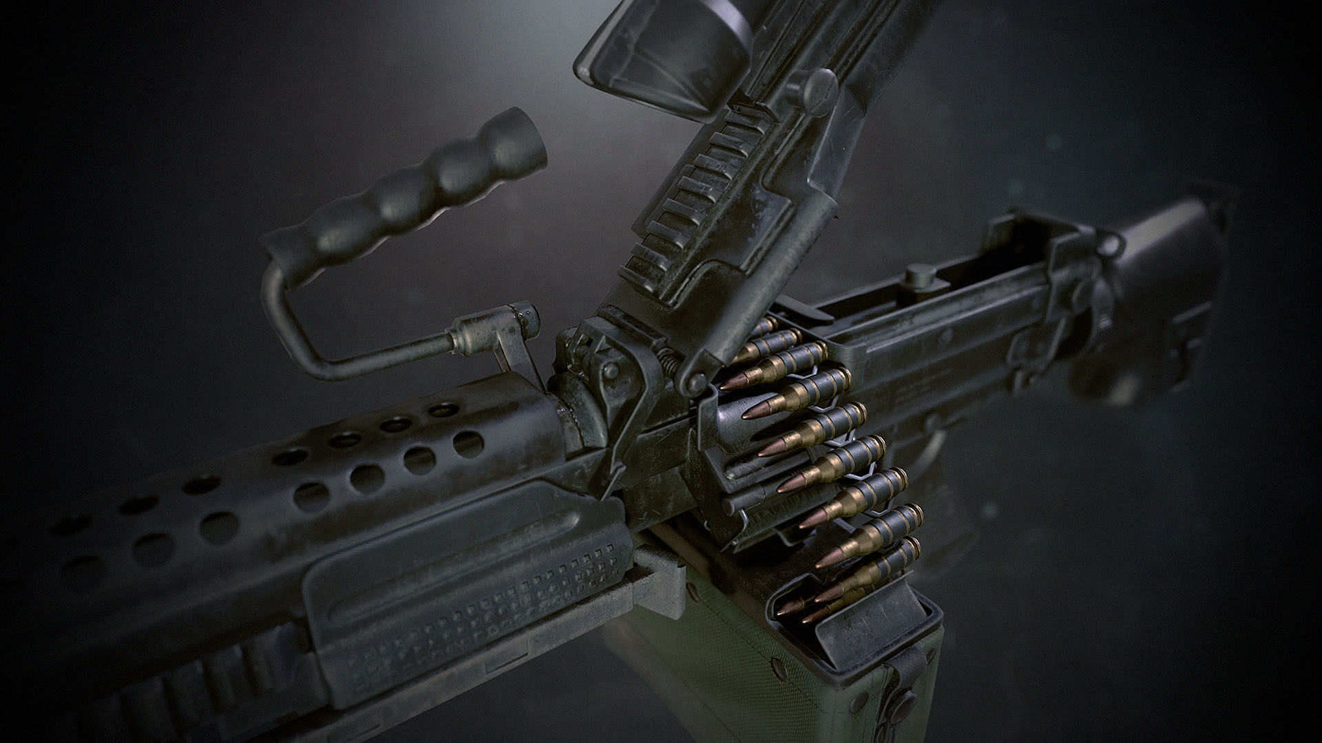 SBG Light Machine Gun Low-poly 3D model_9