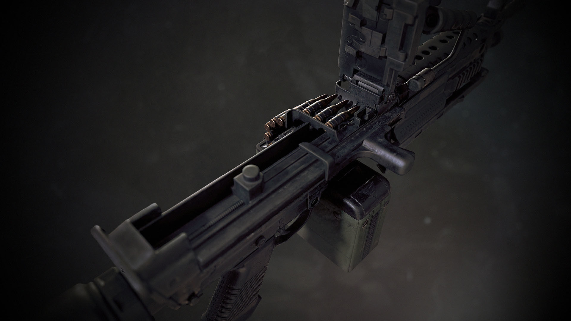 SBG Light Machine Gun Low-poly 3D model_8