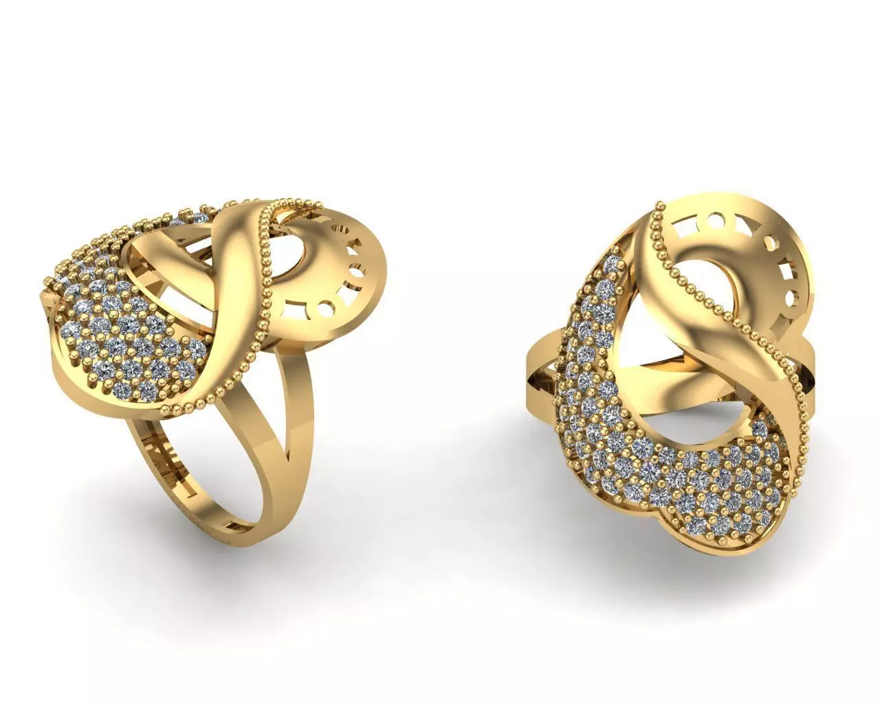 ring gold 3D model_0
