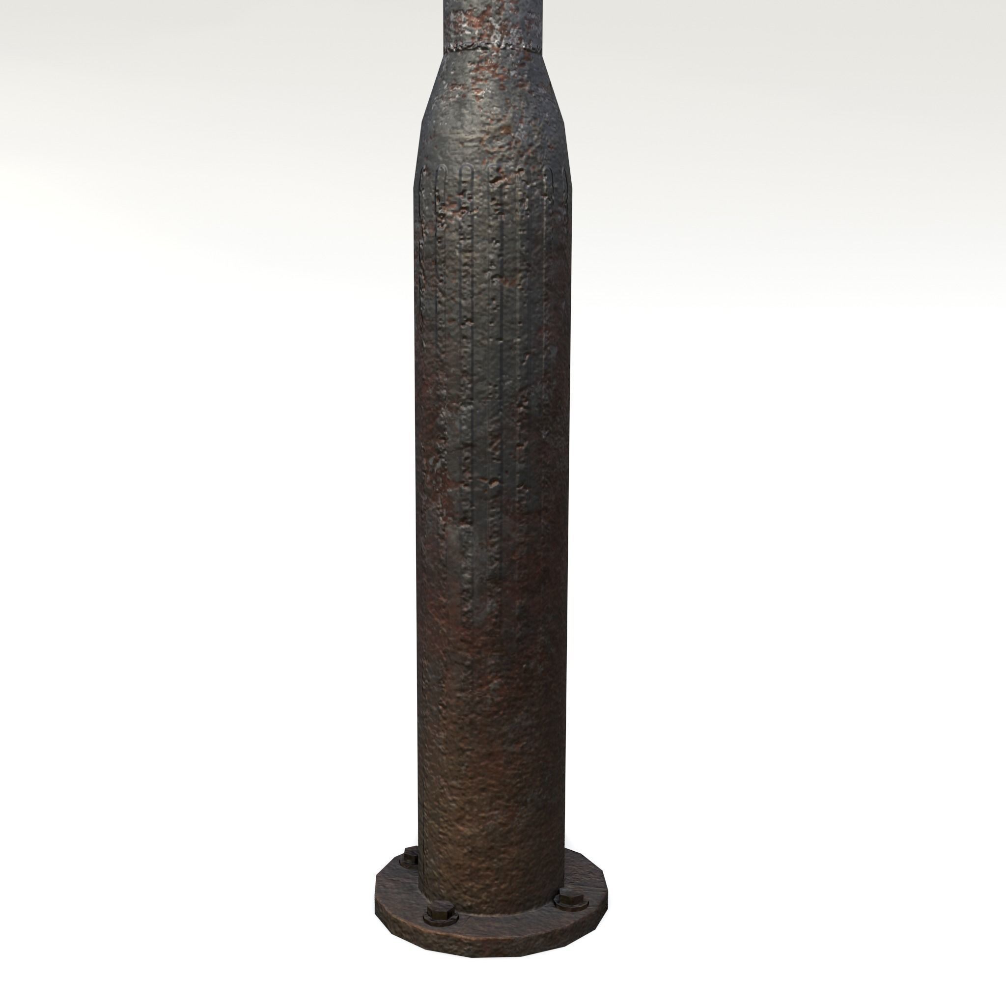 Game-ready rusty postapo retro traffic lights - Unity - UE4 Low-poly 3D model_8