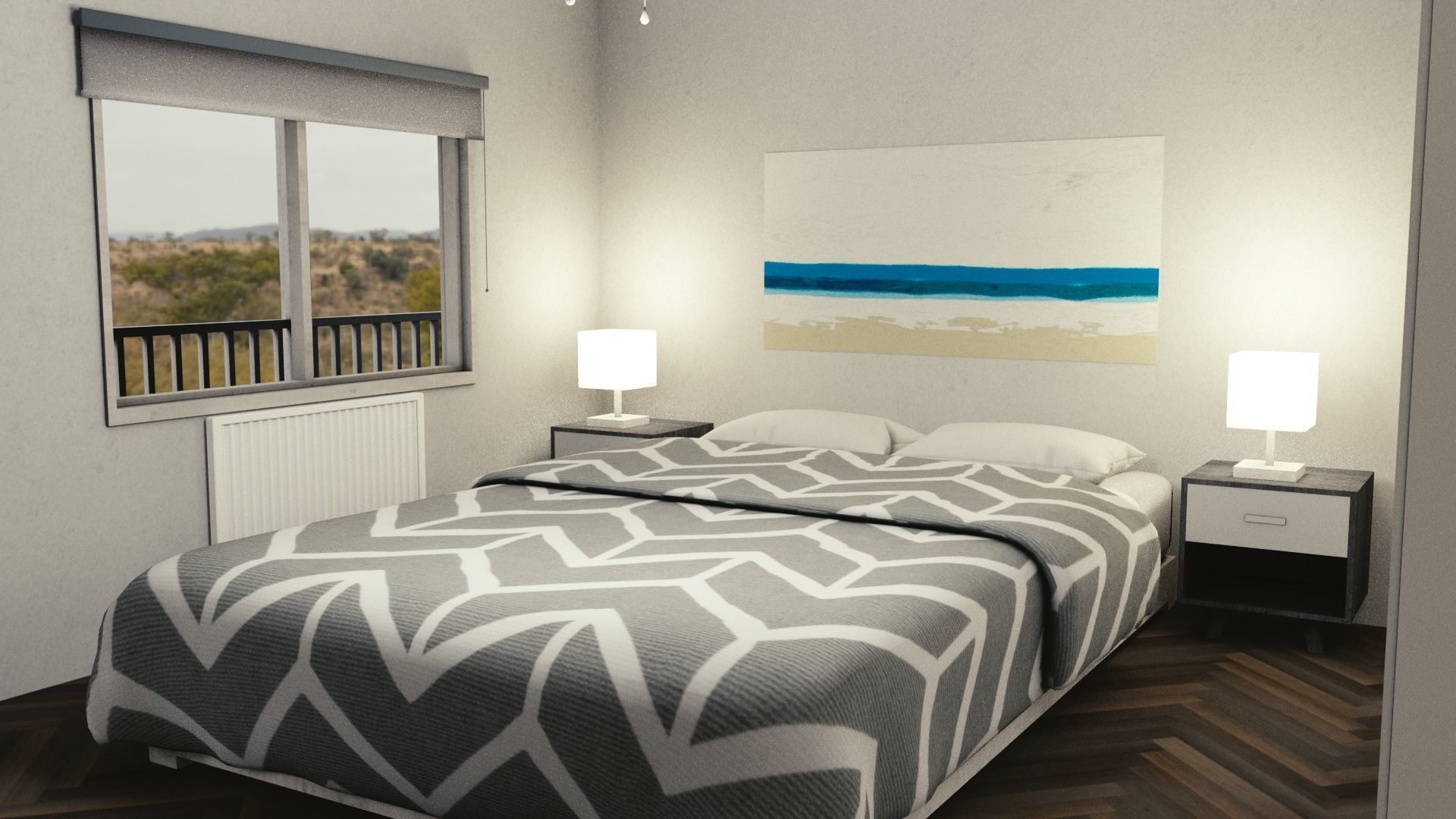 Contemporary Furniture Collection Low-poly 3D model_9