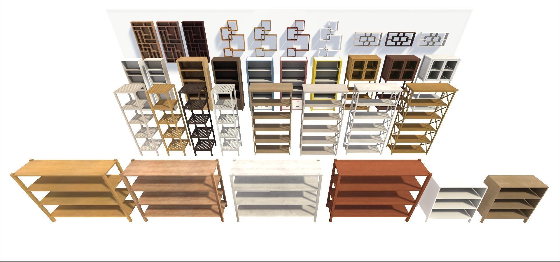 Contemporary Furniture Collection Low-poly 3D model_20