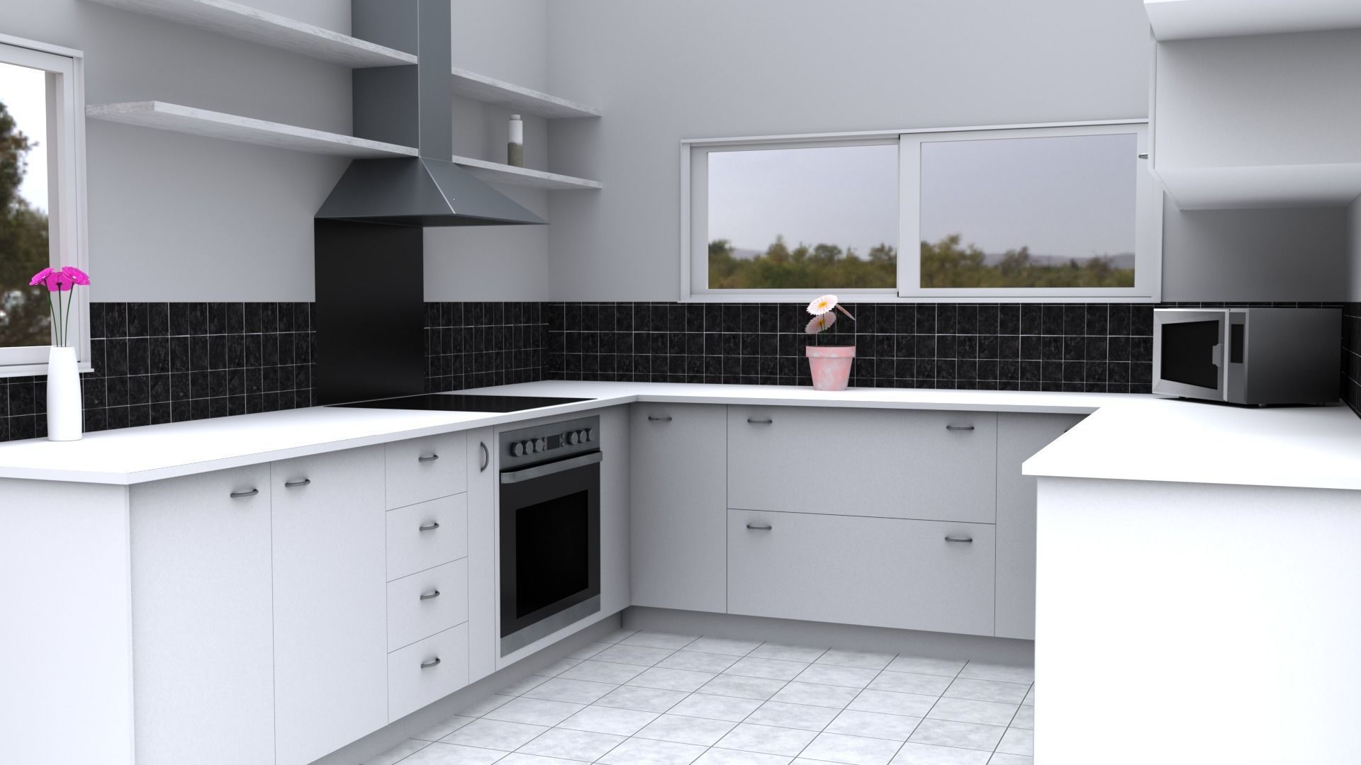 Contemporary Furniture Collection Low-poly 3D model_4