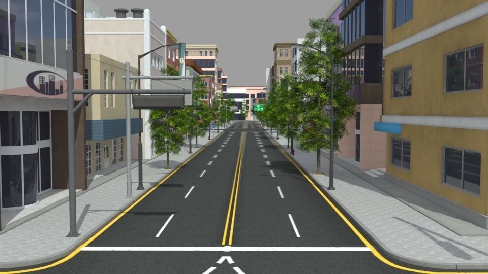 City Town 3D model_2