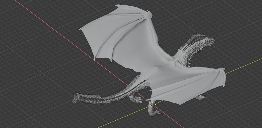 The Crimson Dragon 3D model_5