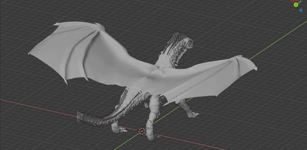 The Crimson Dragon 3D model_6