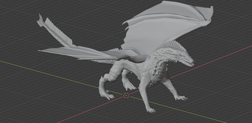 The Crimson Dragon 3D model_4