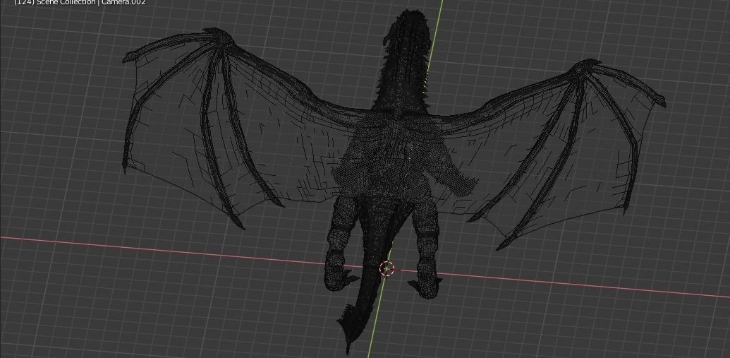 The Crimson Dragon 3D model_9