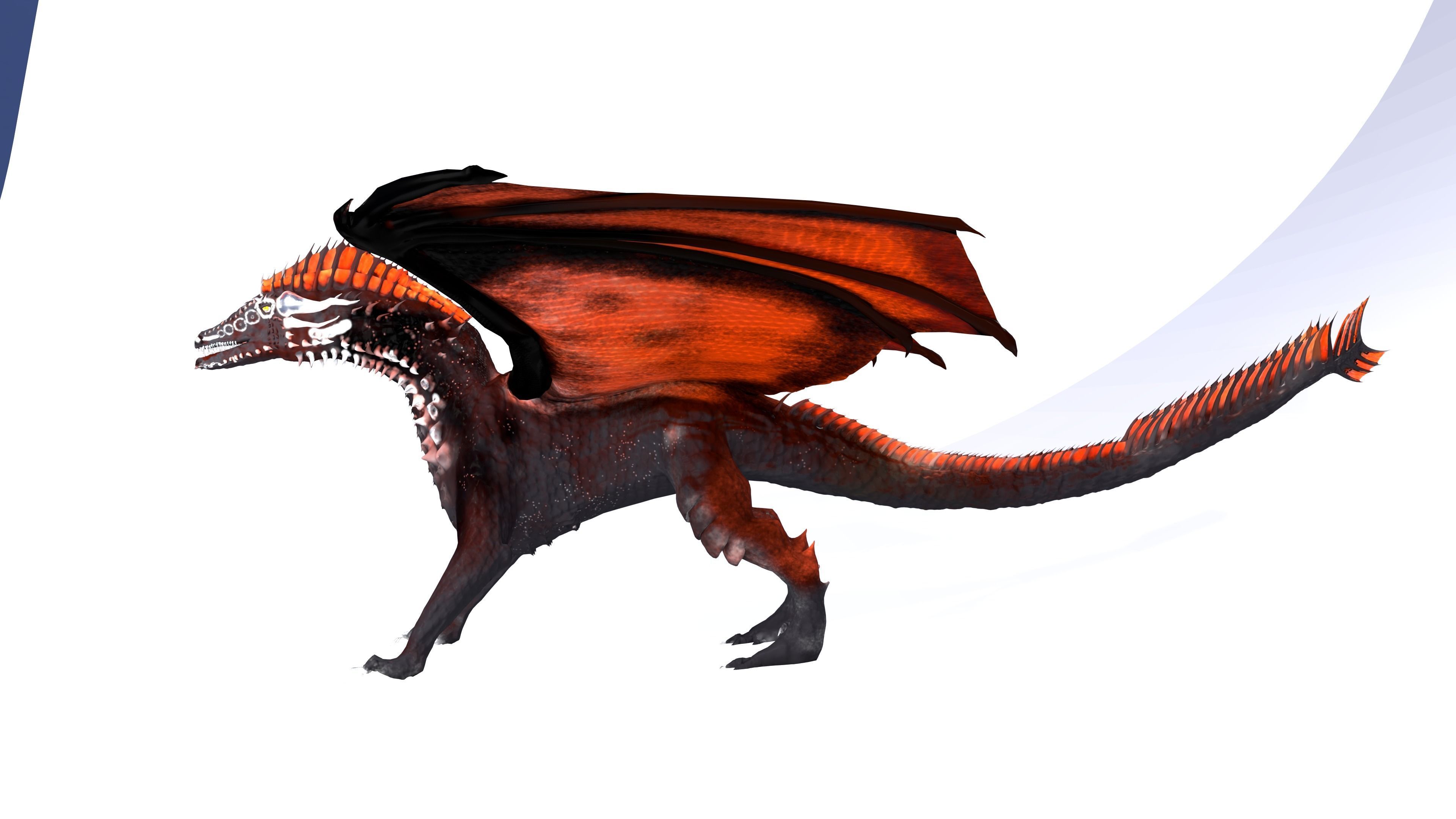 The Crimson Dragon 3D model_2
