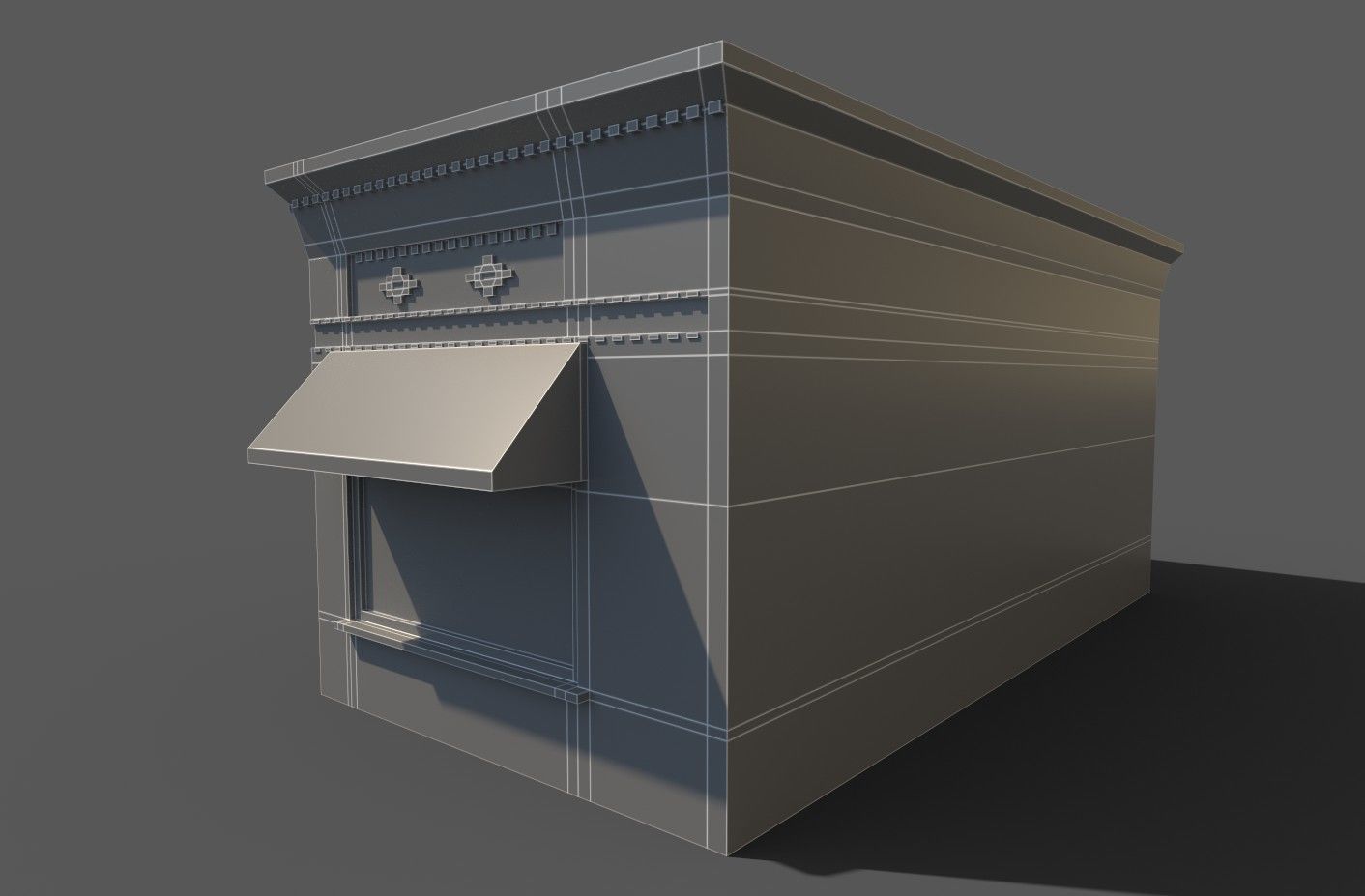 building 8 with awning 3D model_3