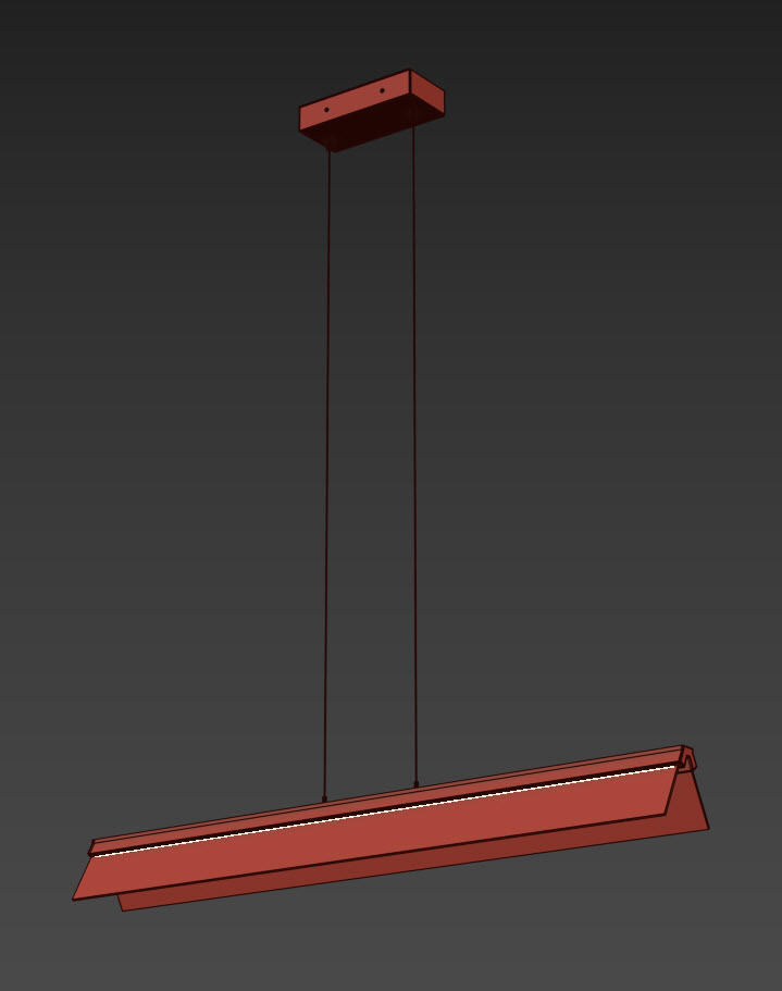 Tech Lighting Span Linear Suspension 3D model_8
