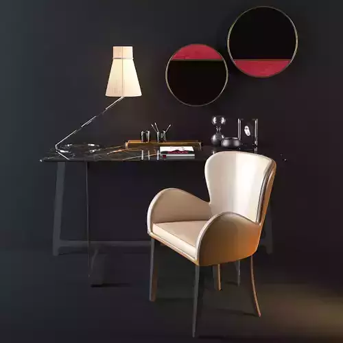 Borzalino Chair Table Decor Set 