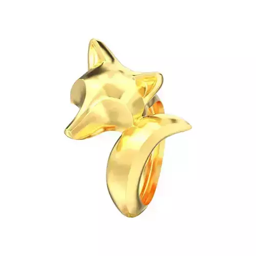 Stylish decorative fox ring